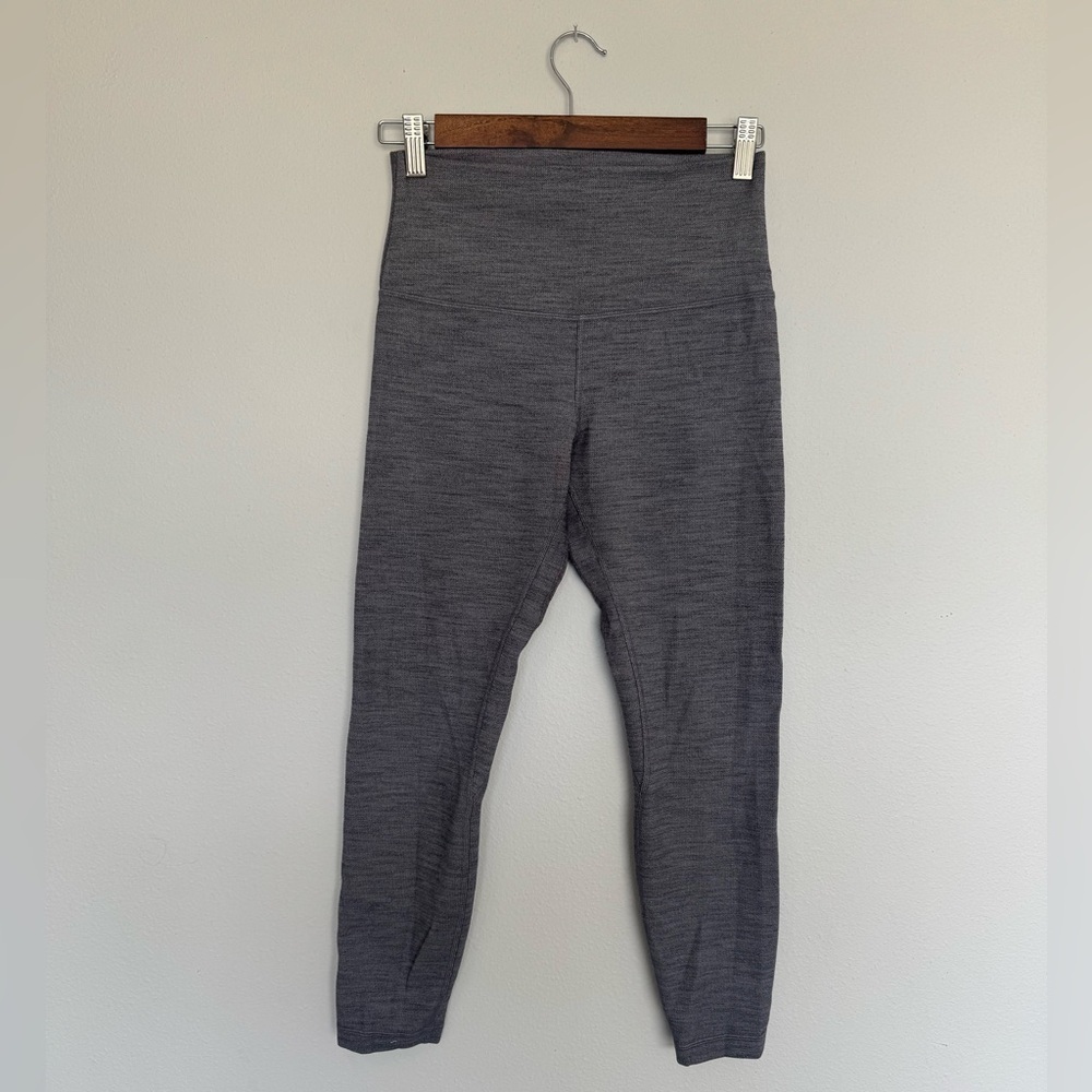 Lululemon Athletica Women's Heathered Grey Align Pant II 25" Activewear Size 8